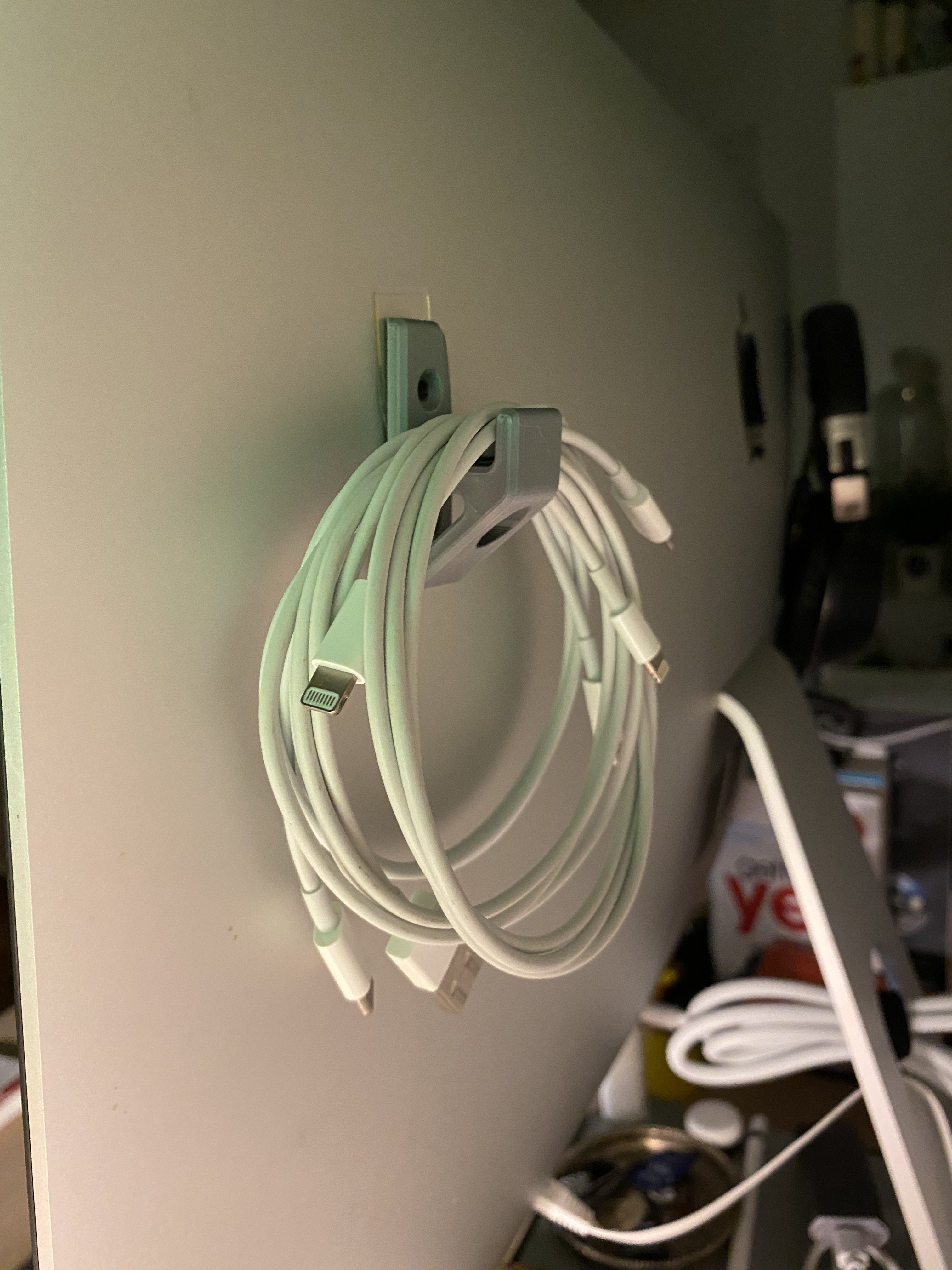 Simple hook with lightning cables